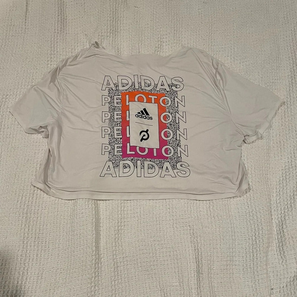 Adidas x Peloton Crop Tee White size small - Picture 6 of 8